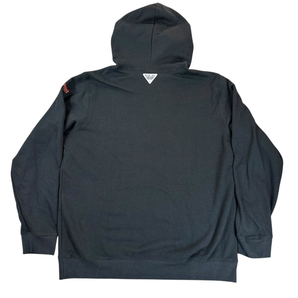 Columbia PFG Oregon State Beavers Fish Flag Hoodie Mens XXL Black Pullover NEW - Picture 2 of 7